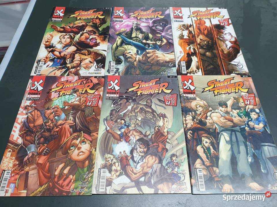 Street Fighter komplet 6 komiksów 2004 Komiks Gdynia sprzedam