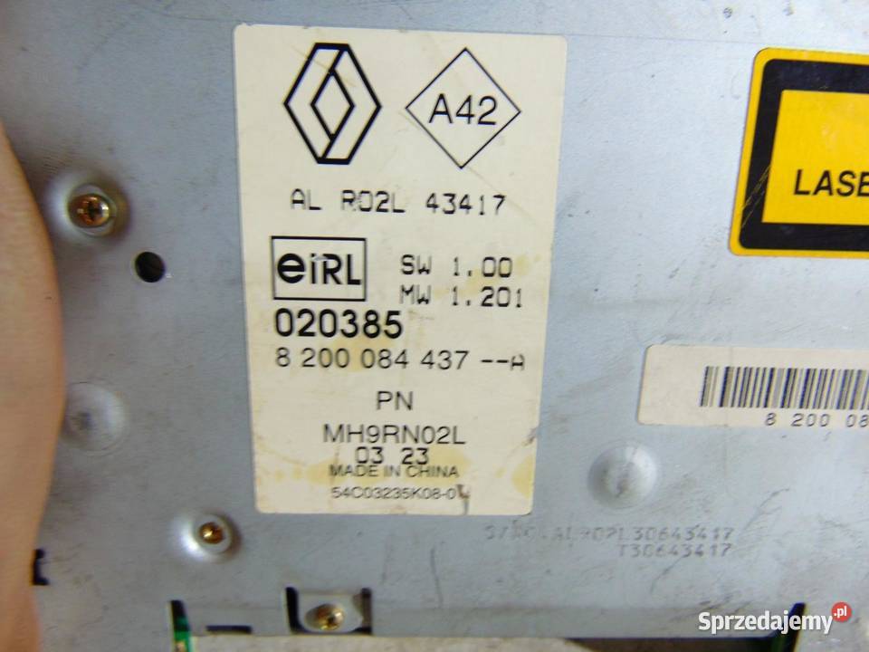 ZMIENIARKA CD RENAULT MEGANE II 8200084437 Sprzęt audio fabryczny sprzedam