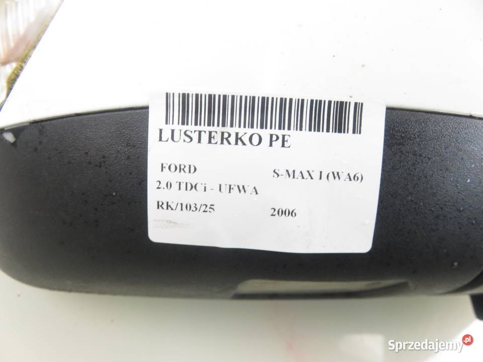 LUSTERKO PRAWE FORD S I 7 PIN B6 DIAMOND WHITE małopolskie sprzedam