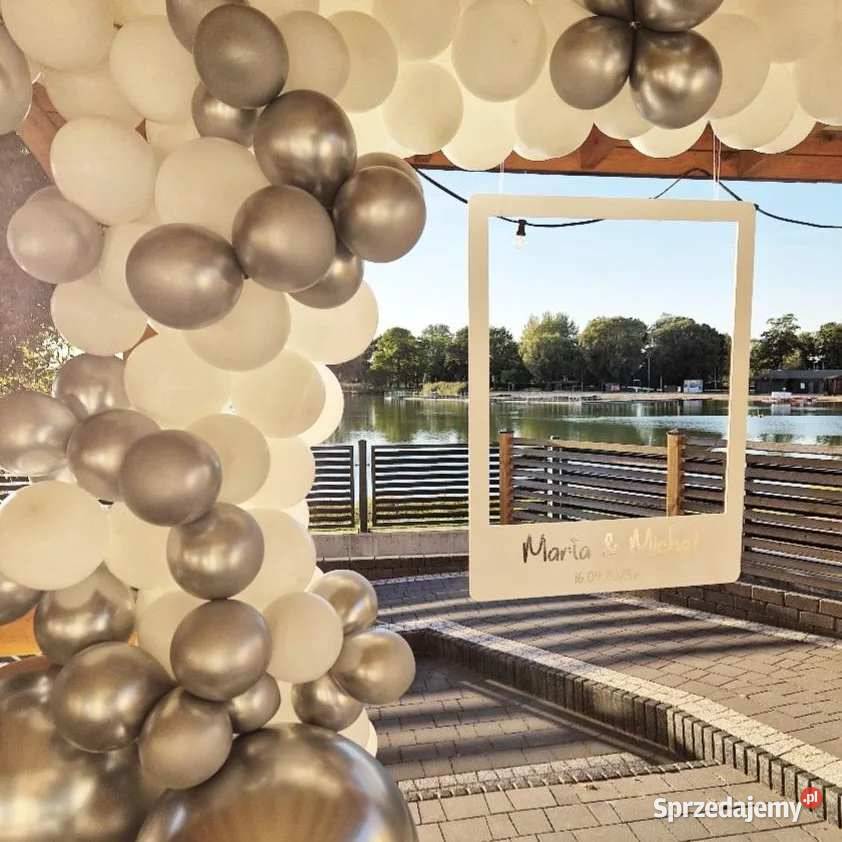 Drewniana rama fotograficzna Dekoracje ślubne Pozostałe Dębna