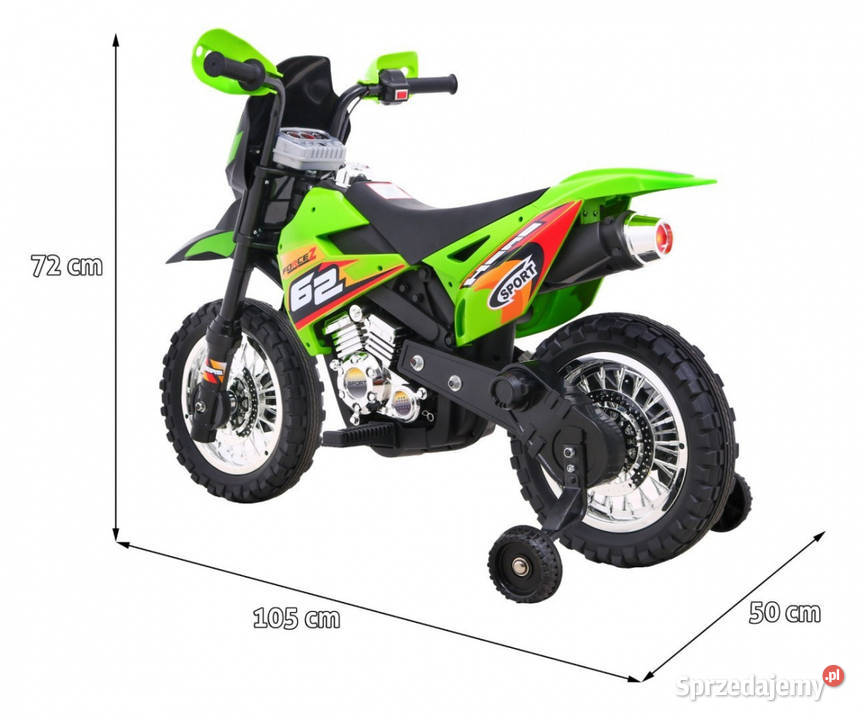 Motorek Cross dzieci Pojazd na akumulator Łopuszno