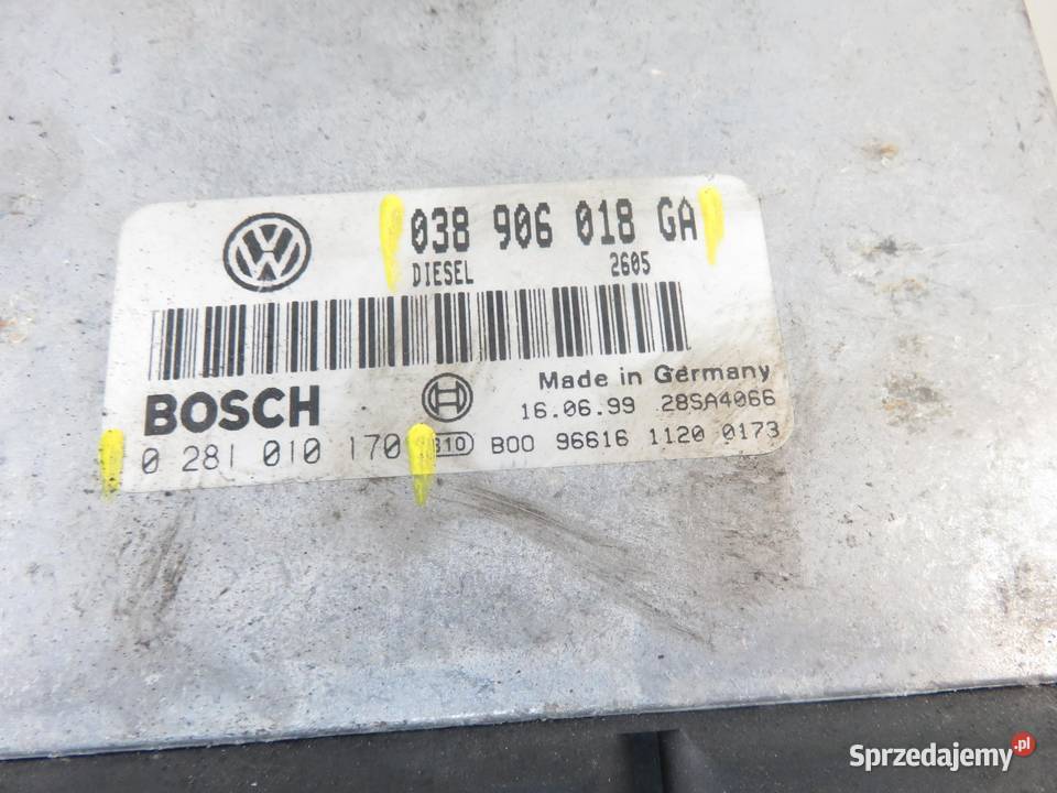 STEROWNIK VW PASSAT B5 19 TDI 038906018GA