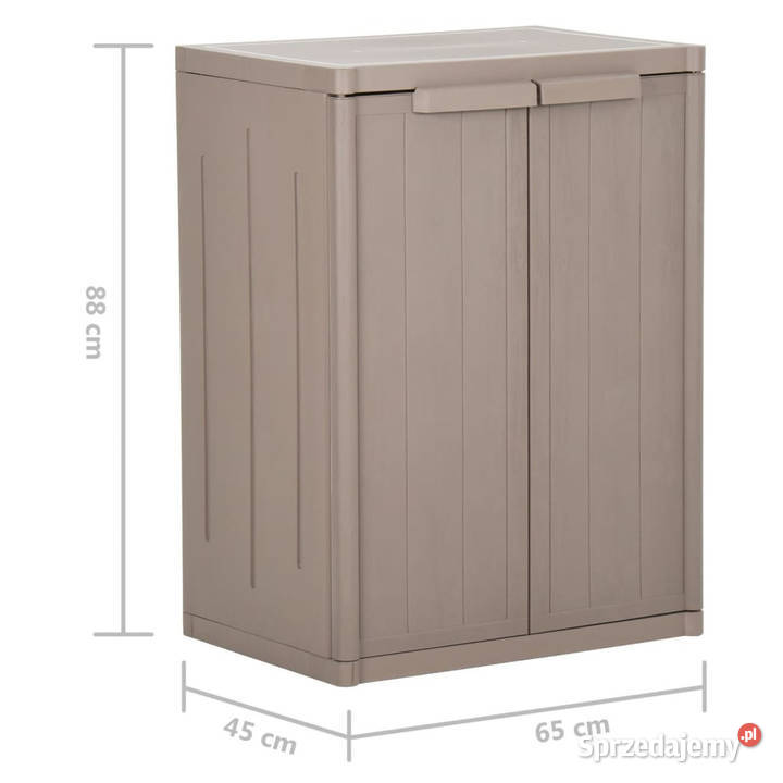 Szafka ogrodowa brązowa 65x45x88 PP stylizowane Warszawa