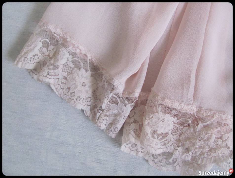 Bluzka mgiełka z koronką półprzezroczysta Płock