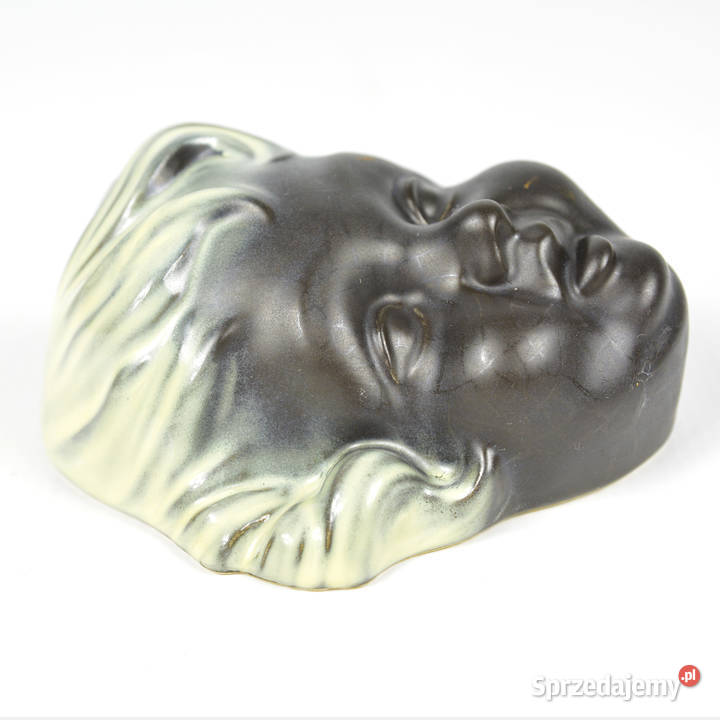 Ceramiczna figura ścienna Cortendorf Niemcy lata odcienie brązowego mazowieckie Warszawa