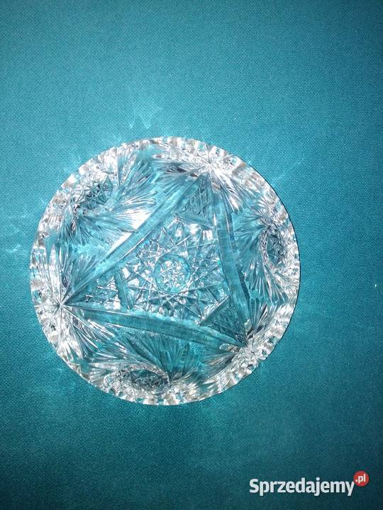 kryształowa mała patera przezroczysty Ceramika i szkło Kielce