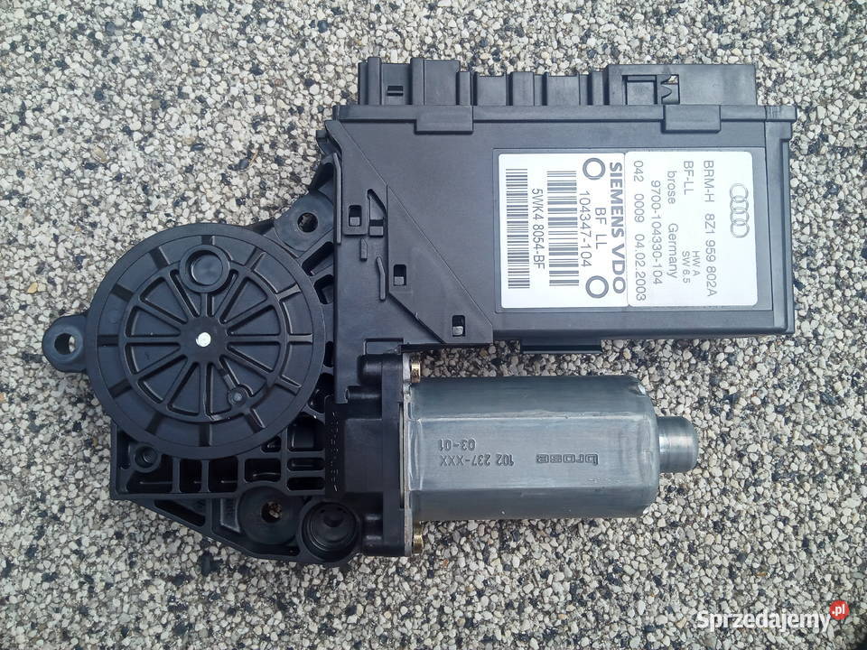 Audi A2 Silnik szyby Prawy przód Pasażera osobowe