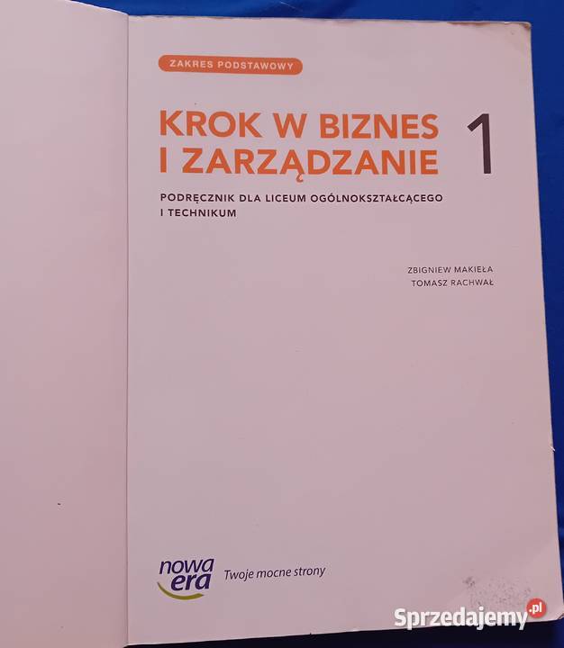 Krok w biznes i zarządzanie 1 Podr liceum i Koźminek sprzedam