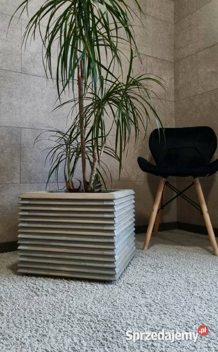 Donica drewniana 3D nowoczesna styl industrialny śląskie