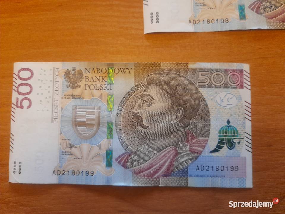 Banknot kolekcjonerski o nominale 500 Oleśnica