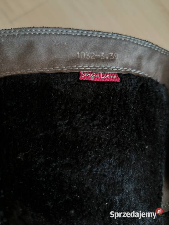 Kozaki szare długie na o obcasie pomorskie Gdańsk