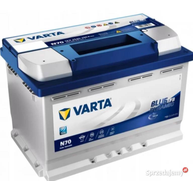 Akumulator 70Ah 760A N70 Varta Blue Dynamic EFB pomorskie Starogard Gdański sprzedam