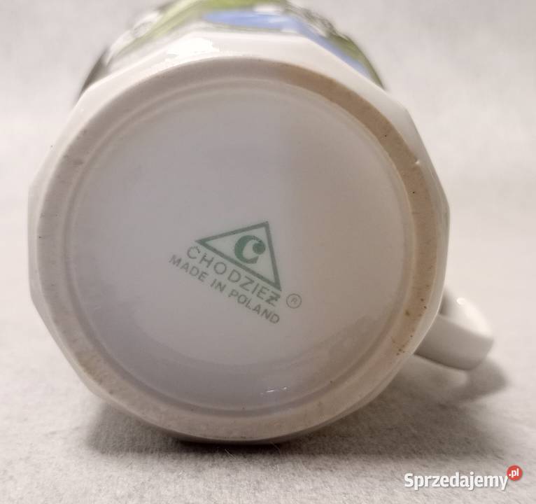 Chodzież Porcelanowy Kubek Śliwy Śliwki łódzkie Łódź