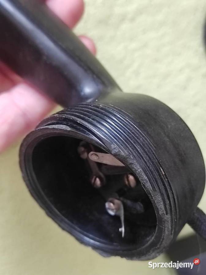 Zabytkowy polski telefon bakielitowy CZPE DC21