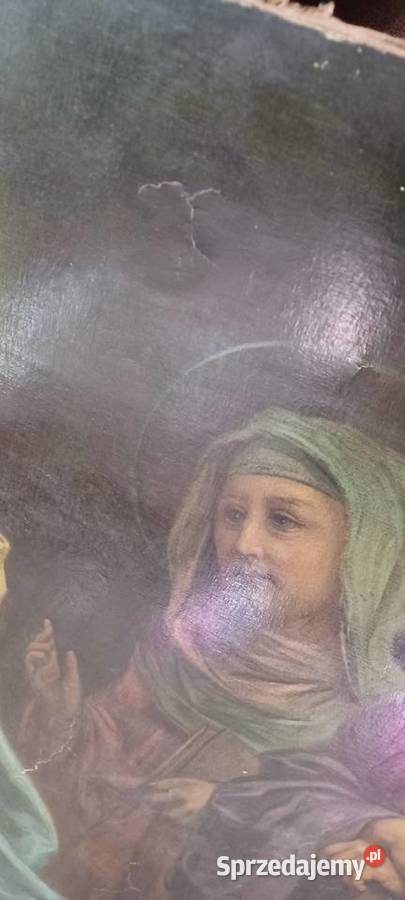 10071 obraz ŚWIETA RODZINAZNISZCZONY OPISANY W Poznań sprzedam