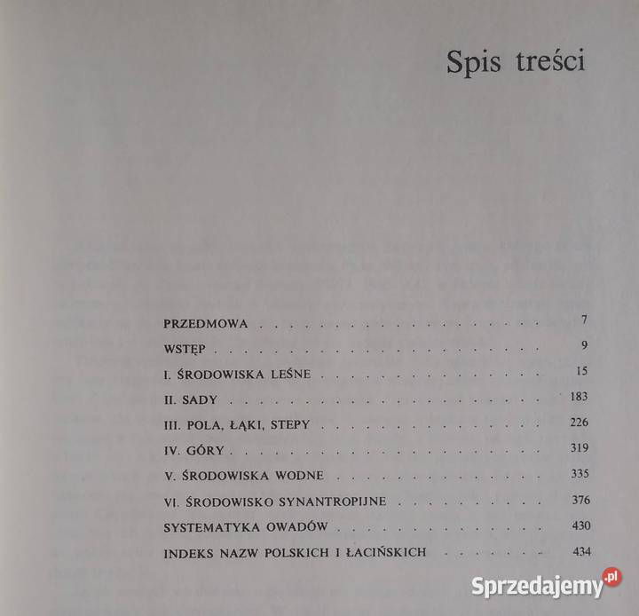 Owady Zwierzęta Świata Henryk Sander ISBN 8301083697 Gdańsk