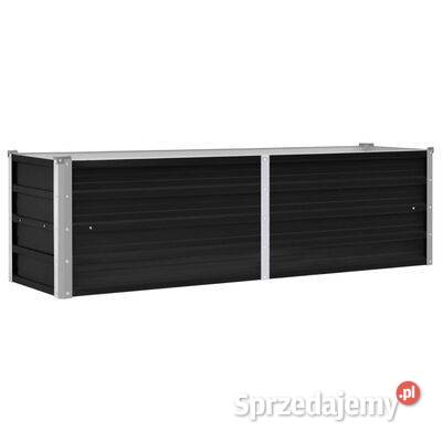 Podwyższona donica antracyt 160x40x45 sprzedam