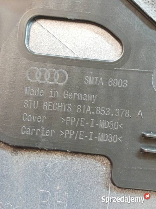OSŁONA SŁUPKA PRAWY TYŁ 81A853378A Audi Q2 I świętokrzyskie