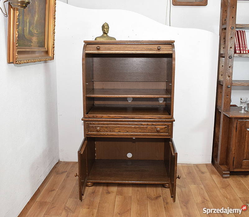 SEKRETARZYK SEKRETERA BIURKO SZAFKA KOMPUTER DĄB Meble dolnośląskie Świdnica