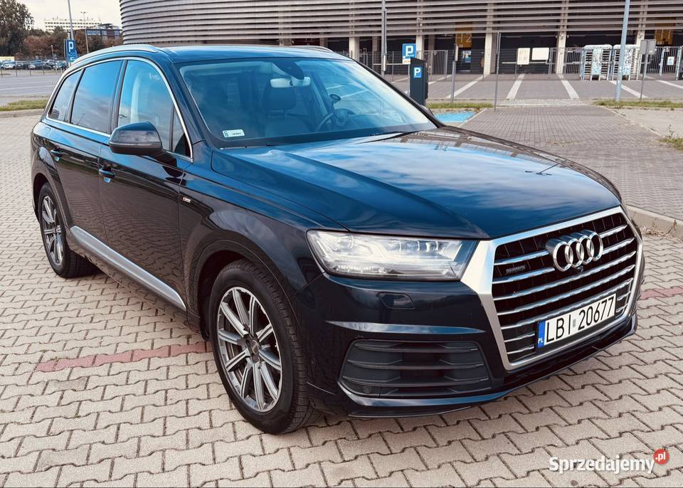 Audi Q7 30tdi quatrro salon Polska światła do jazdy dziennej Lublin