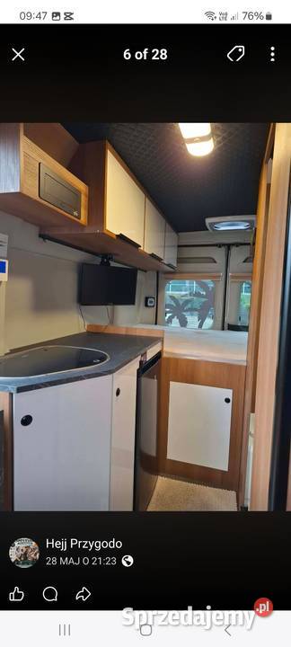 Kamper kamperwan Peugeot Boxer L3 H2 2018 Rok produkcji 2018 Kutno