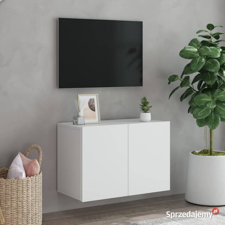 Ścienna szafka TV biała 60x30x41 WM836938 mazowieckie