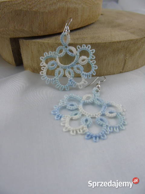 Kolczyki frywolitkowe różne wzory i kolory