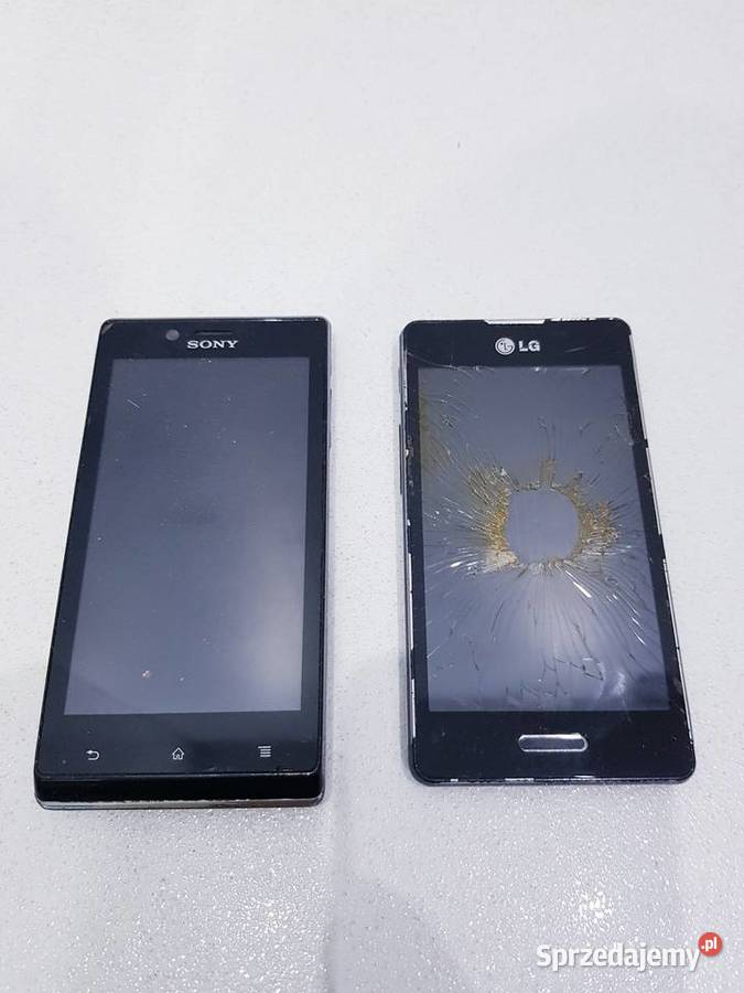 Zestaw starych uszkodzonych telefonów na części Dąbrowa Górnicza sprzedam