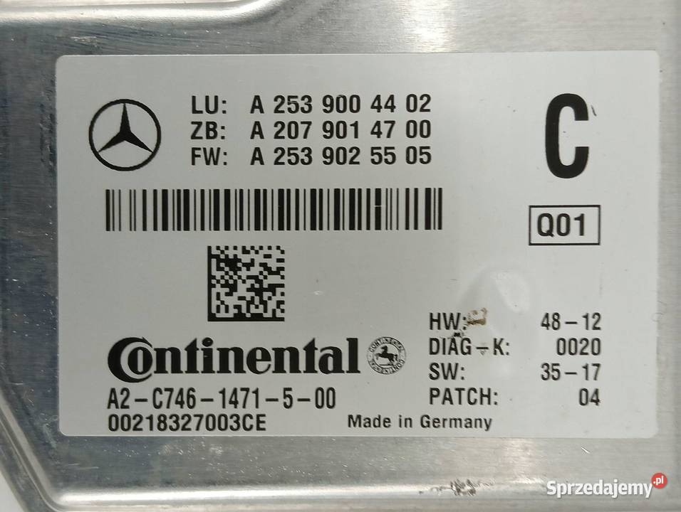 KAMERA A2539004402 MercedesBenz Cklasa IV 2014