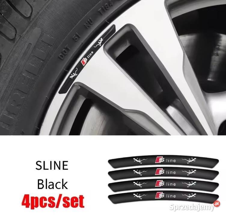 Naklejkiemblematy na felgi Audi Sline Black Gliwice