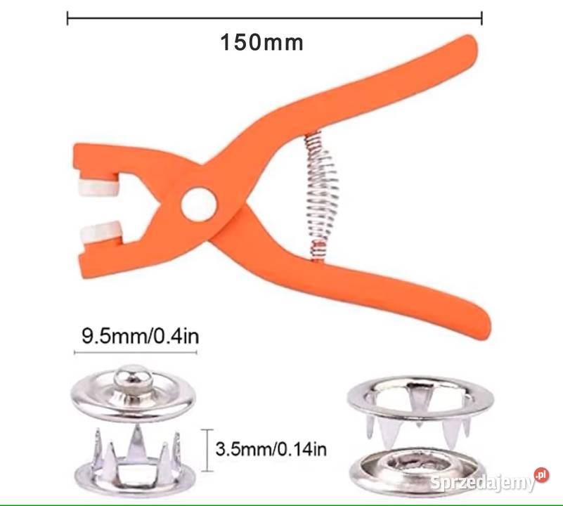 Zestaw Zatrzasków 50 ze Szczypcami Montażowymi łódzkie Sieradz