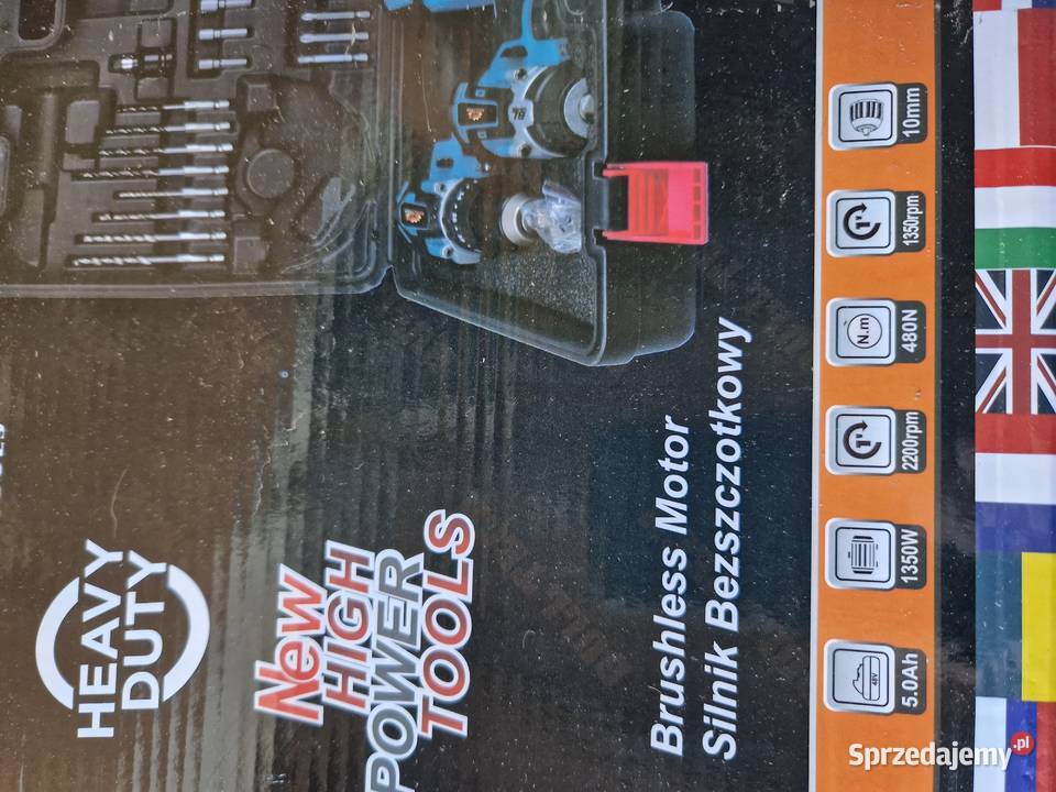 Zestaw narzędzi aku WKRĘTARKA KLUCZ UDAROWY Głogowa