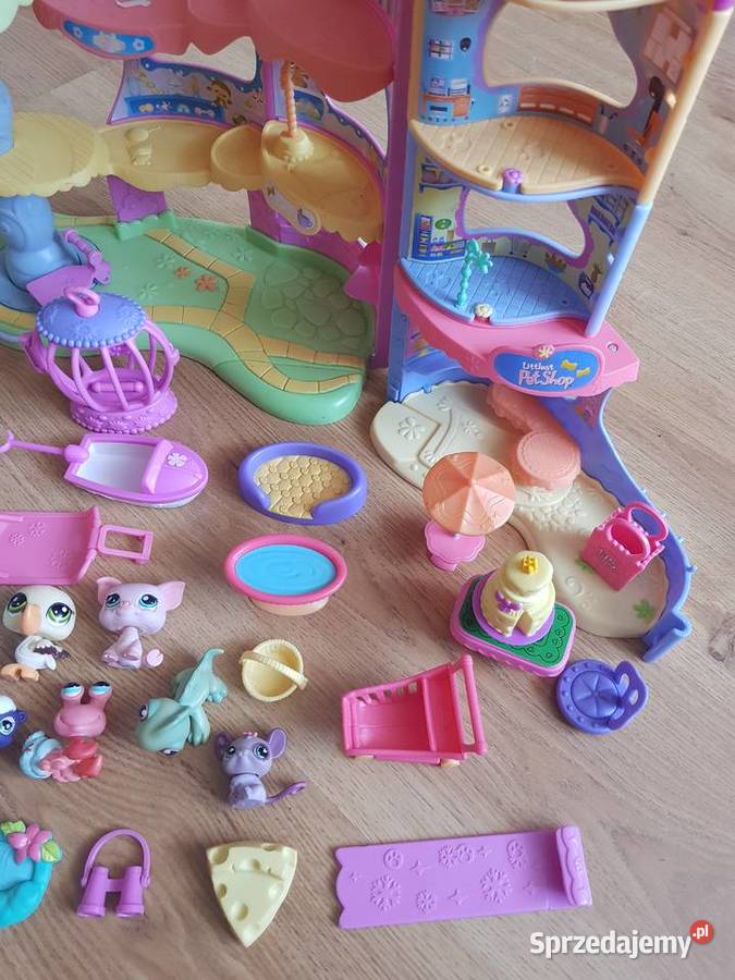 Littlest pet shop duży zestaw plac zabaw hotel