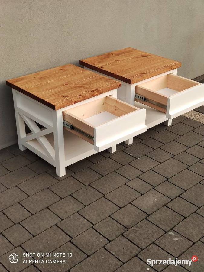 Stoliki nocne prowansalskie Łobudzice sprzedam