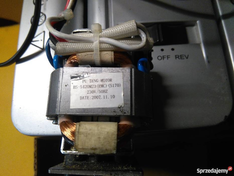 Silnik elektryczny 230v z niszczarki Części i akcesoria