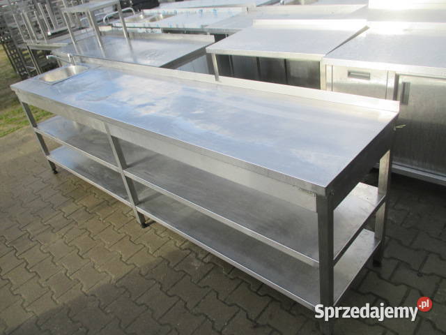 Stół Zlew Gastronomiczny Z 2 Półkami 2806085 Ostrów Wielkopolski sprzedam