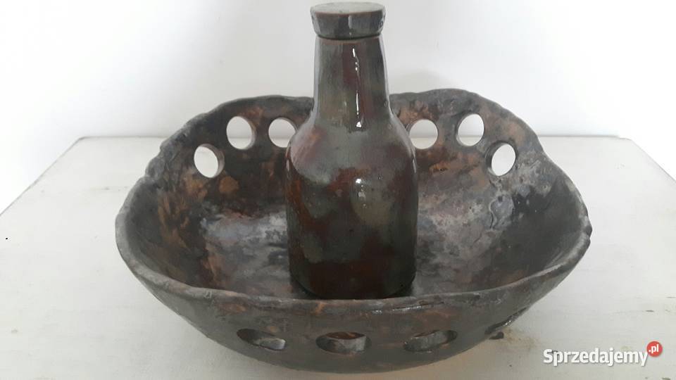 Zestaw naczyń ceramicznych ręcznie wykonanych Ceramika i szkło Otwock