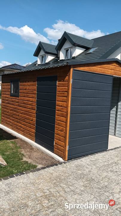 Garaż blaszany 3x5 drewnopodobny z bramą Kraków sprzedam
