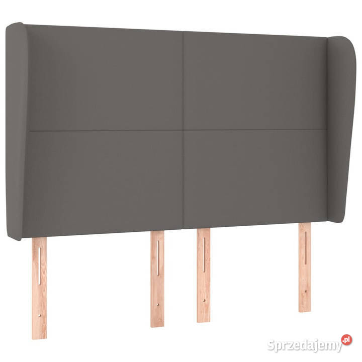 Zagłówek uszak szary 147x23x118128 sztuczna Warszawa