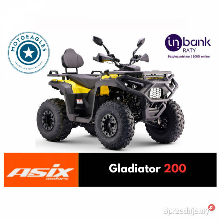 ASIX Inny Quad ASIX Gladiator 200 Transport Raty Stare Miasto sprzedam