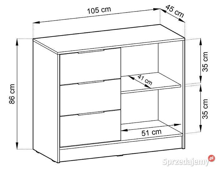 Stylowa komoda z lamelami Nelly2d trzy kolory 105cm Strzelce Opolskie