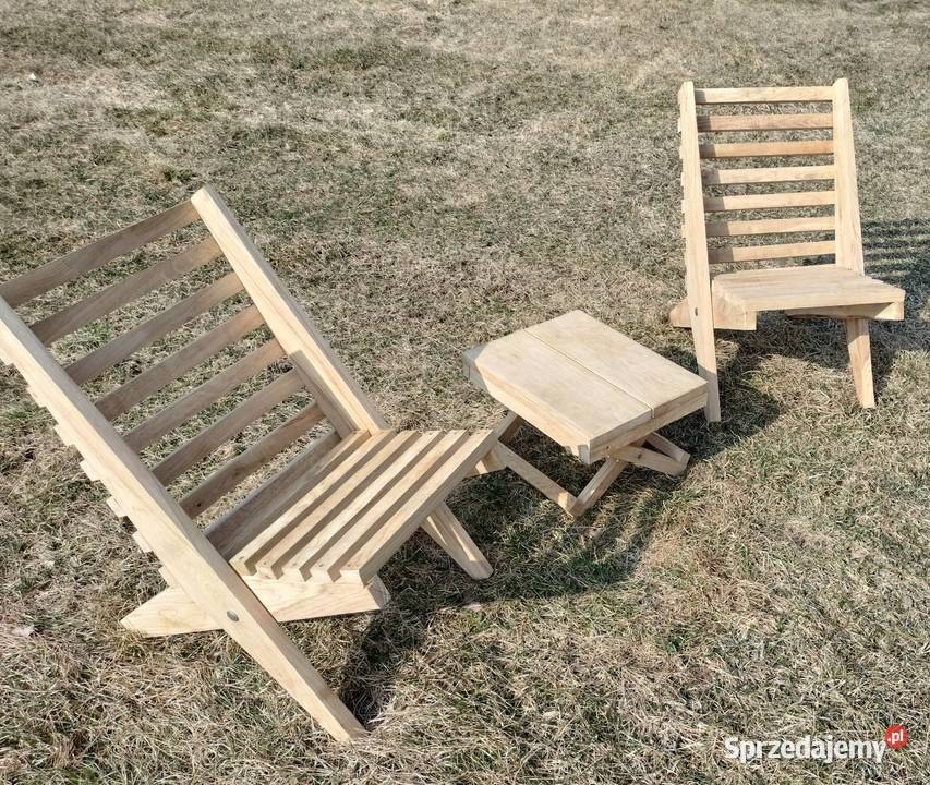 Zestaw ogrodowy dębowy Kołaki sprzedam