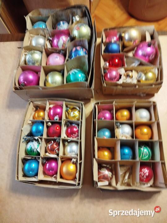 Bańki choinkowe 42 sztuki z różnych kompletów Kraków
