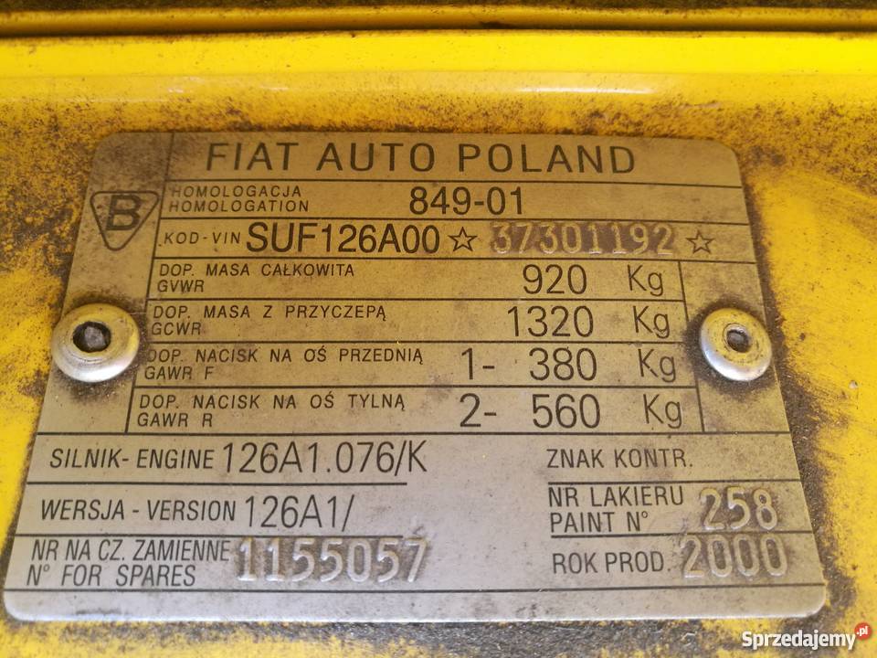 Maluch HappyEnd nr. 467 Fiat 126p rzadki okaz Ostrołęka