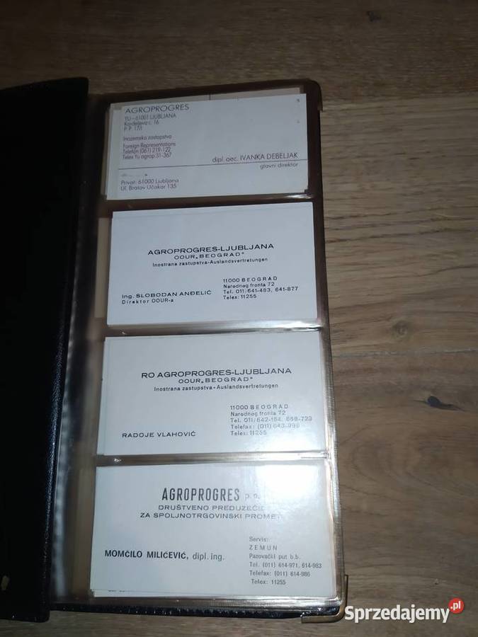 Wizytownik na wizytówki organizer HSW SW Huta Pozostałe podkarpackie