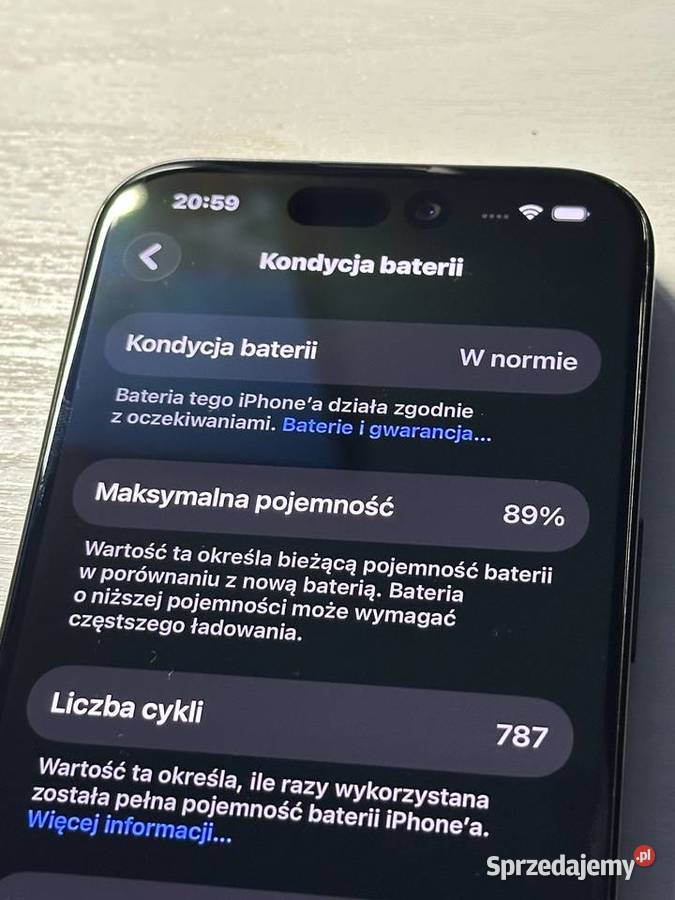 iPhone 15 Pro 128GB Blue Titanium 89 kondycji Nowa Sarzyna