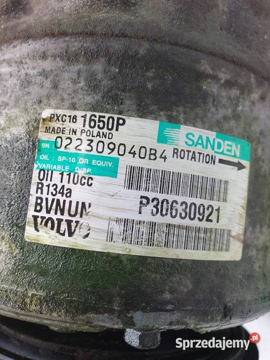 SPRĘŻARKA KLIMATYZACJI Volvo V70 III S80 II 24 Kompresory klimatyzacji lubelskie Chełm