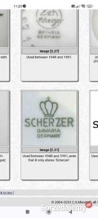 Zestaw śniadaniowy porcelana Scherzer Bavaria dolnośląskie sprzedam