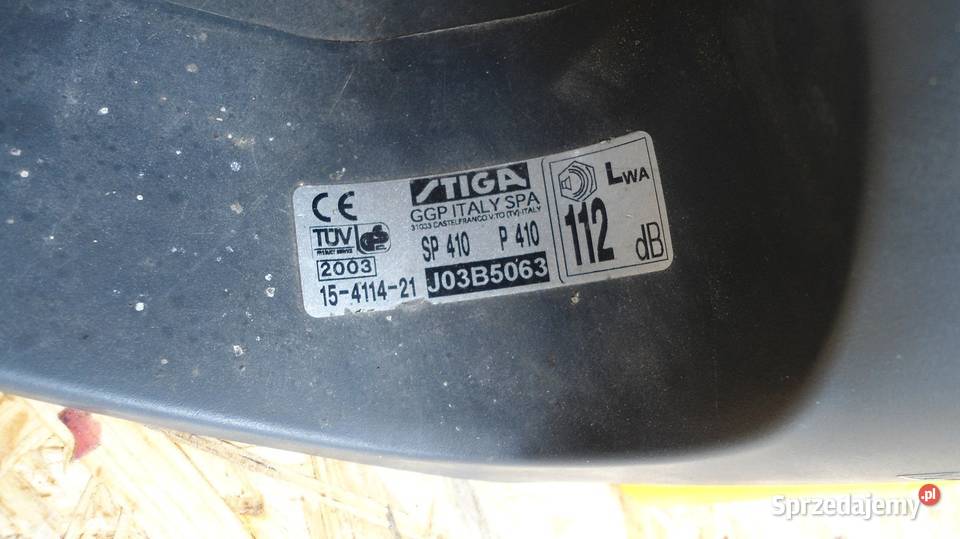 Stiga SP 410 części tłok cylinder cewka gaźnik Łagów