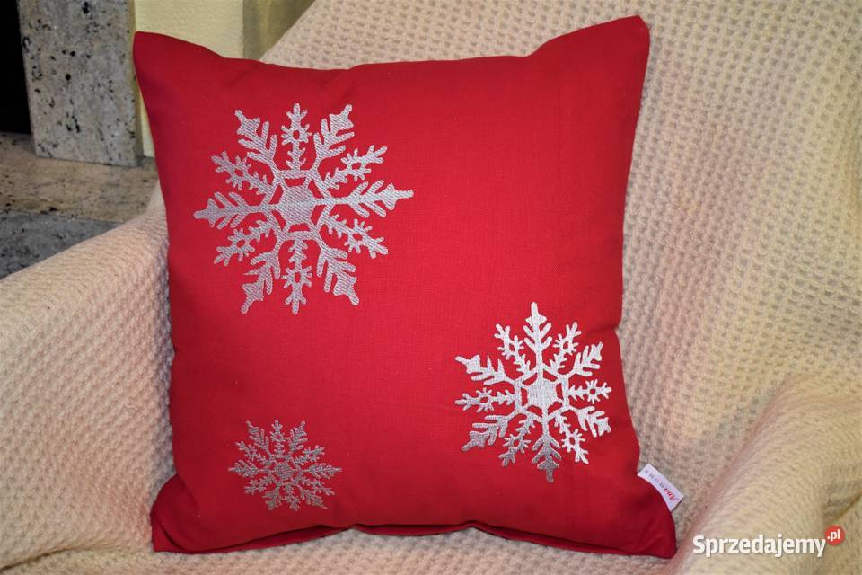 Poszewka Świąteczna haftowana 50 x 50
